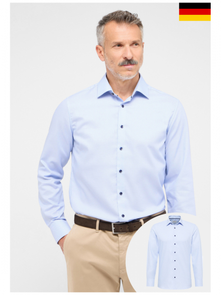 ETERNA Slim Fit 1015, Halványkék Hosszú Ing, Kent