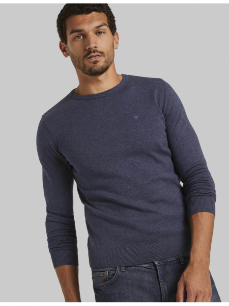 TOM TAILOR Basic O-Neck 2819, Kék Kötött Pulóver